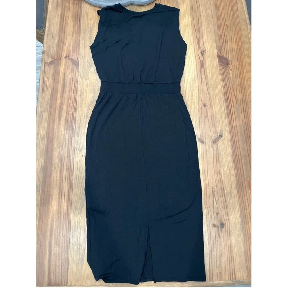 Athleta Santorini Cinch Dress‎ Black Small Pre-loved, 0007 B1 - Picture 6 of 15